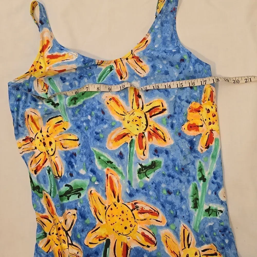 - Jams World Strappy Sunflower Scarf Hem Sundress Size M - Picture 5 of 8